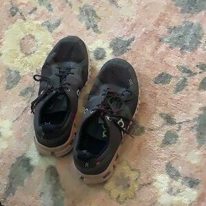 On Running Women’s Black and Tan Sneakers